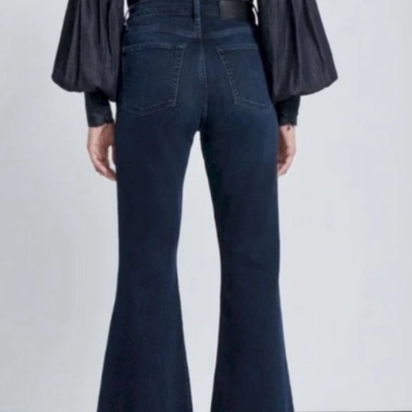 7 For All Mankind Denim - 7 For All Mankind Navy Mega Flare Jeans